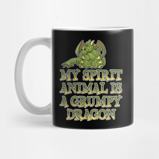 My spirit animal is a grumpy dragon by RobiMerch